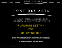 Tablet Screenshot of pontdesarts.biz